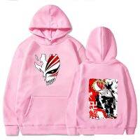 Bleach Japanese Anime Graphic Hoodies Ichigo Kurosaki Hip Hop Sweatshirt Streetwear with Hooded Mens Autumn Winter Hoodie Size XS-4XL