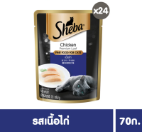 [ส่งฟรี] ชีบา®อาหารแมว ชนิดเปียก แบบเพาช์ ขนาด 70กรัม จำนวน 24 ซอง rch-1