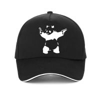 Men hat Banksy Panda Guns Crewneck funny baseball cap summer  Simple Style women Snapback hats