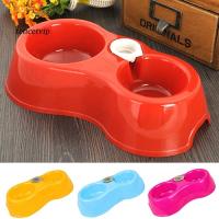 〖Vip〗s Dog Cat Automatic Food Supply Bowl Bottle Inserted Dual Drinking Feeding Bowls