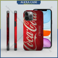 Coca Cola เคสโทรศัพท์สำหรับ iPhone 14 Pro Max / iPhone 13 Pro Max / iPhone 12 Pro Max / iPhone 11 Pro Max / XS Max / iPhone 8 Plus / iPhone 7 plus ฝาครอบเคสป้องกันหนังแกะป้องกันการตก BB2BOH