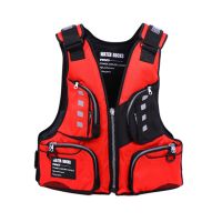 2021 hot sale life jacket professional adult fishing jacket swimming rafting multi-function light multi-pocket life jacket  Life Jackets