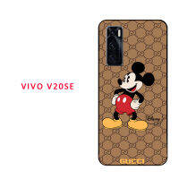 มาใหม่ล่าสุดเคสเคสมือถือซิลิโคนอย่างนุ่มสำหรับโทรศัพท์ VIVO V20SE ขาตั้งโทรศัพท์ลวดลายเดียวกันและมีเชือกผูก