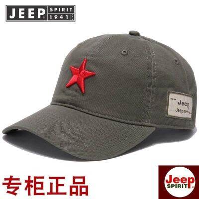 ❣✆ Genuine JEEP hat mens five-star peaked cap Korean version of the trend young and middle-ag ed cotton casual cap baseball hat male