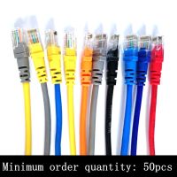 CAT6 CAT5a CAT6e อีเธอร์เน็ตป้องกัน UTP สำหรับผู้ชาย RJ45 Patch LAN สายเคเบิลสั้น10ซม. 20ซม. 30ซม. 50ซม. 100ซม. 2ม. 3ม. สายอุปกรณ์คอมพิวเตอร์