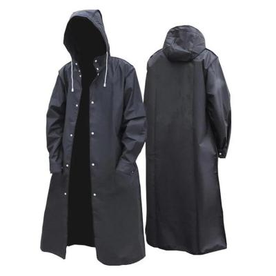 Raincoat For Men EVA Long Raincoat Enlarged Brim Mens Long Rain Jacket Waterproof And Lightweight Packable For Outdoor Raincoat Black cool