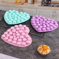 【lz】♗✈  Amor Coração Silicone Molde De Chocolate Moldes De Bolo De Cozimento Molde De Doces Essencial Artesanal Acessórios De Decoração De Cozinha Presente