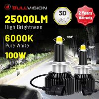 H7 LED Headlight 25000LM 6000K 360 Degree 48pcs CSP Chip LED 9012 HIR2 H1 H11 H8 H9 9005 9006 HB3 HB4 100W STG Low Beam For Lens