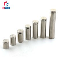 4pcs 19mm Glass Standoff 20/25/30/40/50/60/70/80/100/120/150mm Length Advertisement Screw Nail Stainless Glass Standoff Bolt