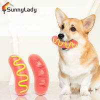 SunnyLady ของเล่นเคี้ยวสุนัขสำหรับสุนัขก้าวร้าวเคี้ยวไม่สามารถทำลายได้ของเล่นสุนัขแบบโต้ตอบได้ของเล่นทำจากยางฮอตดอกที่ยากสำหรับทำความสะอาดฟัน