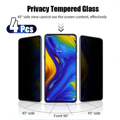 ☋ 4 PCS !Privacy Tempered Glass for Xiaomi Redmi Note 8 9 7 10 Pro Anti Spy Peep Screen Protector for Xiaomi Redmi Note 10 10C