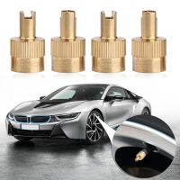 【CW】 8Pcs Slotted Stem Cap for Schrader valves Car Tire Lid Dust Cover with Core Remover Tools