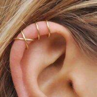 Hollow Creative Ear Nail Earring Colorful No Pierced Ear Invisible Earclips Clamp