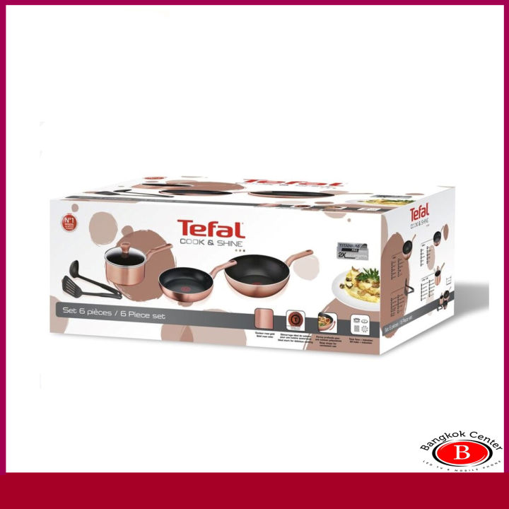 tefal-ชุดกระทะ-cook-amp-shine-6-ชิ้น-g803s695