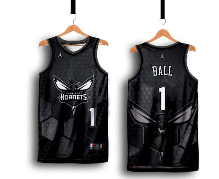 HORNETS 10 LAMELO BALL BASKETBALL JERSEY FREE CUSTOMIZE OF NAME