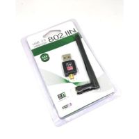 Mini USB WiFi 300Mbps Wireless Adapter 802.11n/g/b USB wireless ตัวรับสัญญาณไวฟาย  แบบมีเสาอากาศ