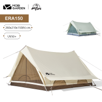 Mobi Garden Tent Villa ERA150 เต็นท์ผ้าคอตตอน TC Polyester 65% + Cotton 35% กันน้ำ PU 2000 mm. (จัดส่งไวจาก กทม.)