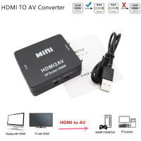 HDMI เข้ากันได้กับ AV RCA CVSB Lr 1080จุด Scaler แปลงกล่อง HD วิดีโอคอมโพสิตอะแดปเตอร์ HDMI2AV สนับสนุน NTSC PAL