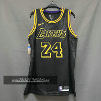 【High Quality】Mens New Original Lakers #24 Kobe Bryant Jersey #8 City Honors Edition Black Mamba Swingman Heat-pressed