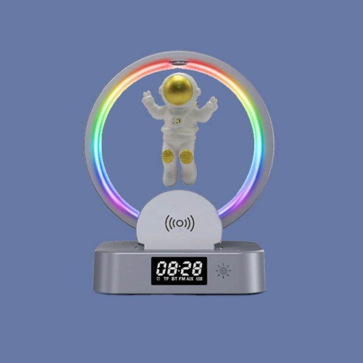 Y 558 Magnetic Levitation Astronaut Tws Bluetooth Speaker With Rgb Lightstyle Golden Wireless 1659