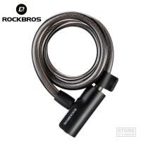 ROCKBROS Bicycle Lock Portable Anti-theft Zinc Alloy Multifunctional Cable Lock MTB Road Cycling Motorcycle Bike Accessories Locks