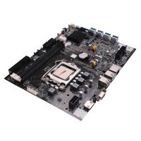 B75 BTC Mining Motherboard+Random CPU LGA1155 8XPCIE USB Adapter Support 2XDDR3 MSATA B75 USB BTC Miner Motherboard