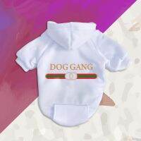 Dog Gang Clothes Fashion Warm Winter Spring Small Medium Puppy Chihuahua York French Bulldog Luxury Fleece Lining Pet Hoodies Clothing Shoes Accessori