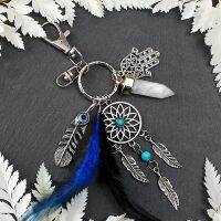 [LWF HOT] 绿茶 Handmade Craft Dreamnet Catcher พวงกุญแจ Feather พู่เครื่องประดับ Key ผู้ถือ Dreamnet จี้รถแขวนผนังตกแต่ง S078