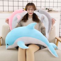 1pc 160CM Big Size kawaii Dolphin Plush Toys Lovely Stuffed Soft Animal Pillow Dolls for Children Girls Sleeping Cushion Gift