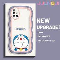 Jlingji เคส M40s ปลอกสำหรับ Samsung กาแลคซี A51 4G A51 5G กรอบแฟชั่นลายโดราเอมอนกันกระแทกแบบใสนิ่มเคสมือถือโปร่งใสลายกล้องถ่ายรูปที่สร้างสรรค์เคสป้องกันซิลิกาเจล