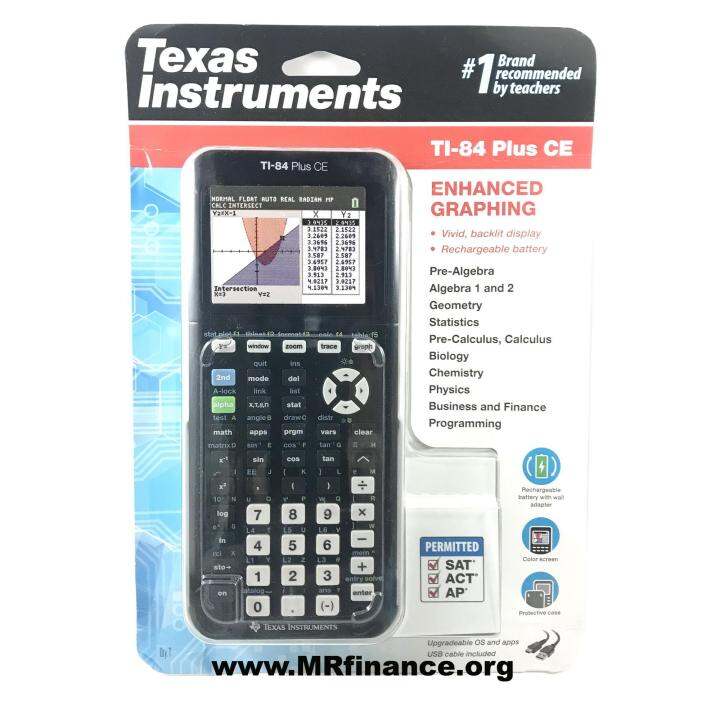 Texas Instruments Color Graphing Calculator เครื่องคิดเลขกราฟิกTI-84 ...