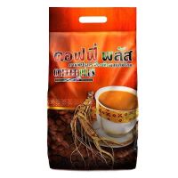 Coffee กาแฟ ปรุงสำเร็จรูปชนิดผงผสมโสม ช่วยบำรุงร่างกาย Coffee Plus ห่อเล็ก 1ห่อ 84 ซอง