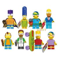 卐✟♕ ของเล่นบล็อกตัวต่อ Simpsons Minifigures สําหรับเด็ก