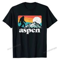 Aspen Colorado Bigfoot Mountains Tshirt Company Custom T Shirt Cotton Young T Shirt Custom