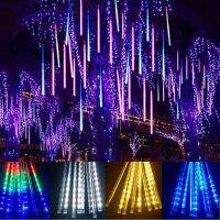 1/2/3/4 Set LED Meteor Shower Garland Festoon Holiday Strip Light Outdoor Waterproof Fairy String Lights for Street Decoration