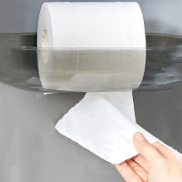 GESEW Waterproof Paper Roll Holder Punch-Free Toilet Paper Stand Super Load-Bearing Tissue Box Holder Home Bathroom Accessories