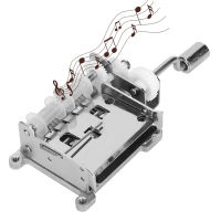 4.1X1.8X1.1in มือหมุนกล่องดนตรีเคลื่อนไหวได้การเคลื่อนไหวสำหรับของขวัญวันหยุดการผลิตกล่องดนตรี