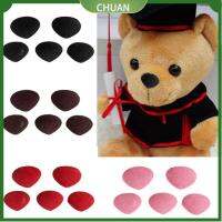 CHUAN 10pcs/bag 1214mm ใหม่ ของเล่น เครื่องมือ DIY กำมะหยี่ จมูกสามเหลี่ยมพลาสติก อุปกรณ์เสริมตุ๊กตา ปุ่มหมี