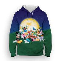 Sudadera con capucha para hombre y mujer, suéter con estampado 3D de dibujos animados de Disney, Mickey Mouse, ropa de calle