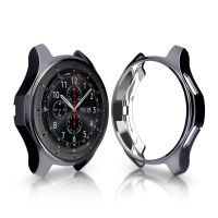 fgjdtrdh Silicone Case for Samsung Galaxy Watch 46mm 42mm Case Cover Electroplated Gear S3 Classic Frontier Gear Sport Protective Case