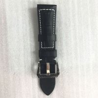 ● 26x22mm Leather Watch Strap Stainless Steel Carving Buckle Watchband Replacement Accessories