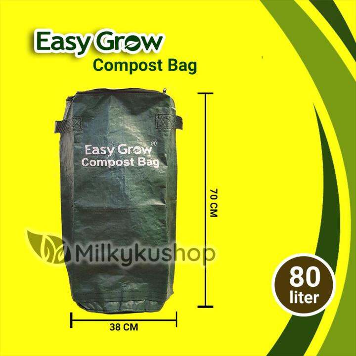 COMPOST BAG EASY GROW 80 LITER HIJAU TAS KOMPOS Lazada Indonesia