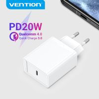 Vention ที่ชาร์จ PD 20W USB Type C ที่ชาร์จเร็วสำหรับ13 12X8โทรศัพท์ Macbook QC3.0 USB C ชาร์จเร็ว4.0 3.0 QC PD