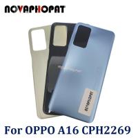 Novaphopat สำหรับ Oppo A16ประตูแบตเตอรี่เคสด้านหลังกรอบด้านหลัง