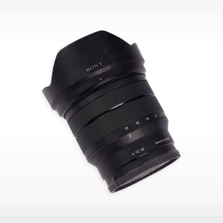 สติกเกอร์สำหรับ-sony-e-10-18มม-f4-oss-sel1018กันรอยขีดข่วนสติกเกอร์เลนส์กล้องถ่ายรูปเคลือบฟิล์มป้องกันฝาครอบผิว10-18