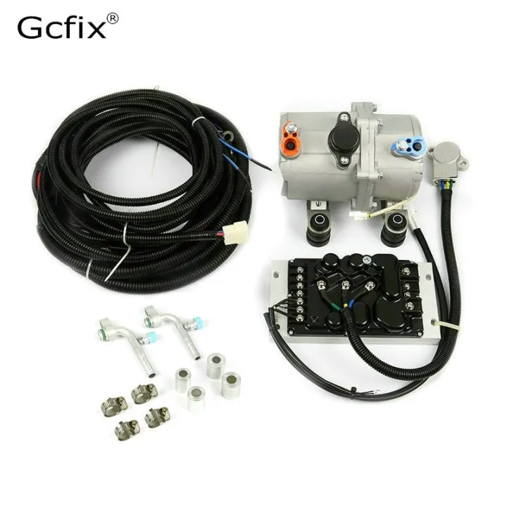 A/C 12V 24V Electric Compressor Set For Auto AC Air Conditioning Car ...