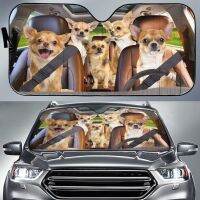 【CW】 Chihuahua Car Sunshade Decoration Lover Shade Him Sunshade