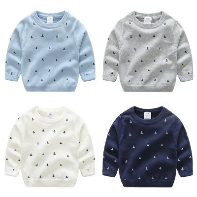 2023 Spring Autumn 2 3 4 5 6 7 8 9 10 Years Old Teenage Christmas Gift O-Neck Knitted School Child Baby Kids Sweater For Boy