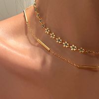 【DT】hot！ Clavicle Chain Necklace for Choker T-Bar Pendant Jewelry Korean Neck Accessories