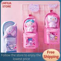 LMFIUA STORE กระเป๋าดินสอลายการ์ตูนทรงสี่เหลี่ยมกันฝุ่นกล่องดินสอทนต่อการสึกหรอกล่องดินสอนักเรียนที่เก็บของจำนวนมากผ้าใบในทางปฏิบัติ